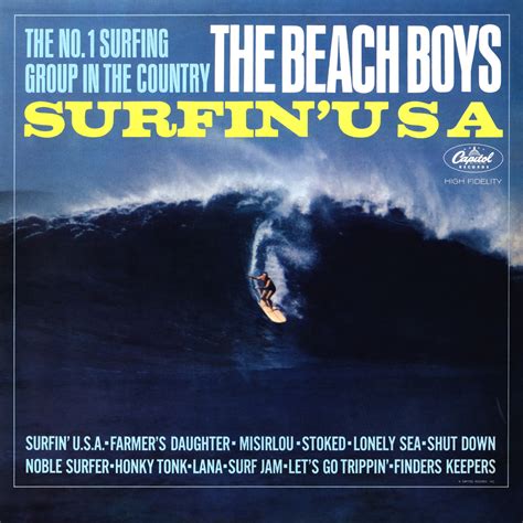 SURFIN' USA was The Beach Boys' second Capitol album, and was their first to go Top Ten. It contains the hits "Surfin' USA" (based on Chuck Berry's "Sweet Little Sixteen"), and "Shut Down," along with five surfing instrumentals, and other tracks such as "Lonely Sea," originally recorded on their 1962 demo.